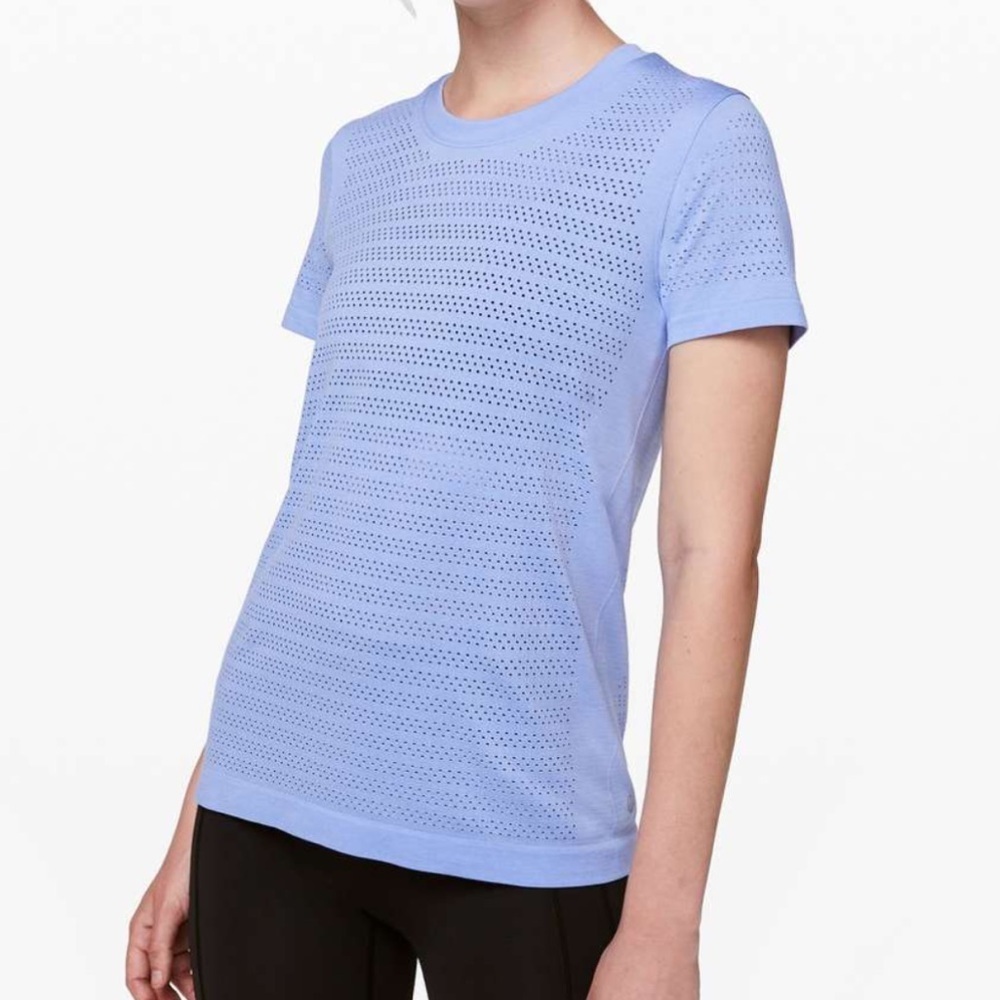 Lululemon Breeze By Short Sleeve tshirt tee Crewneck 
Hydrangea Blue small / 4